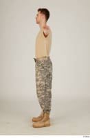  Photos Army Man in Camouflage uniform 3 21th century Army beige tshirt camouflage t poses whole body 0002.jpg